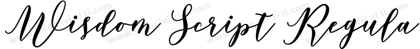 Wisdom Script Regula字体转换